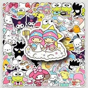 Sanrio mixed stickers pompom kuromi my melody Keroppi hello kitty pochacco